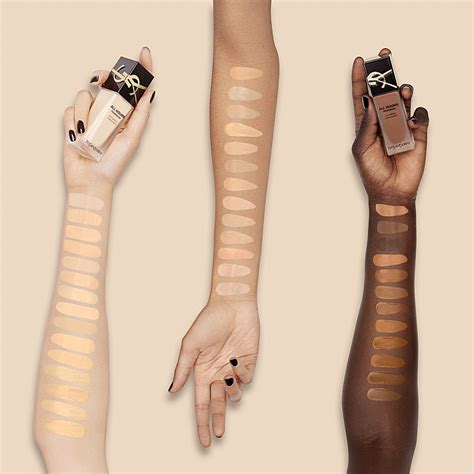 ysl all hours luminous matte foundation swatches|YSL all hours foundation sephora.